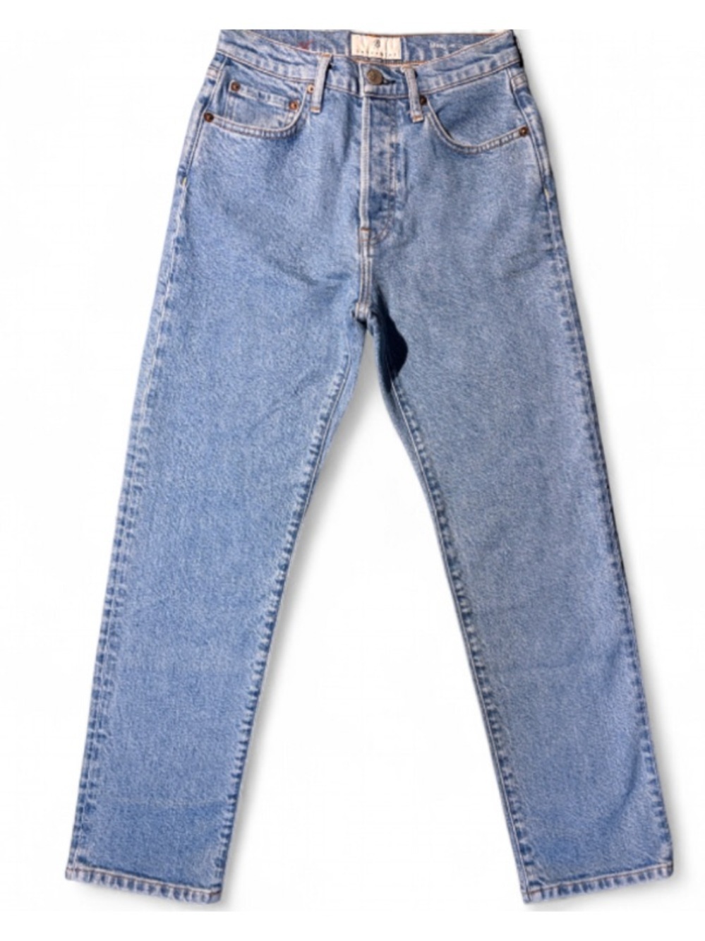 NWOT Baykanlar Light Wash High Rise Straight Leg Mom Jeans 26